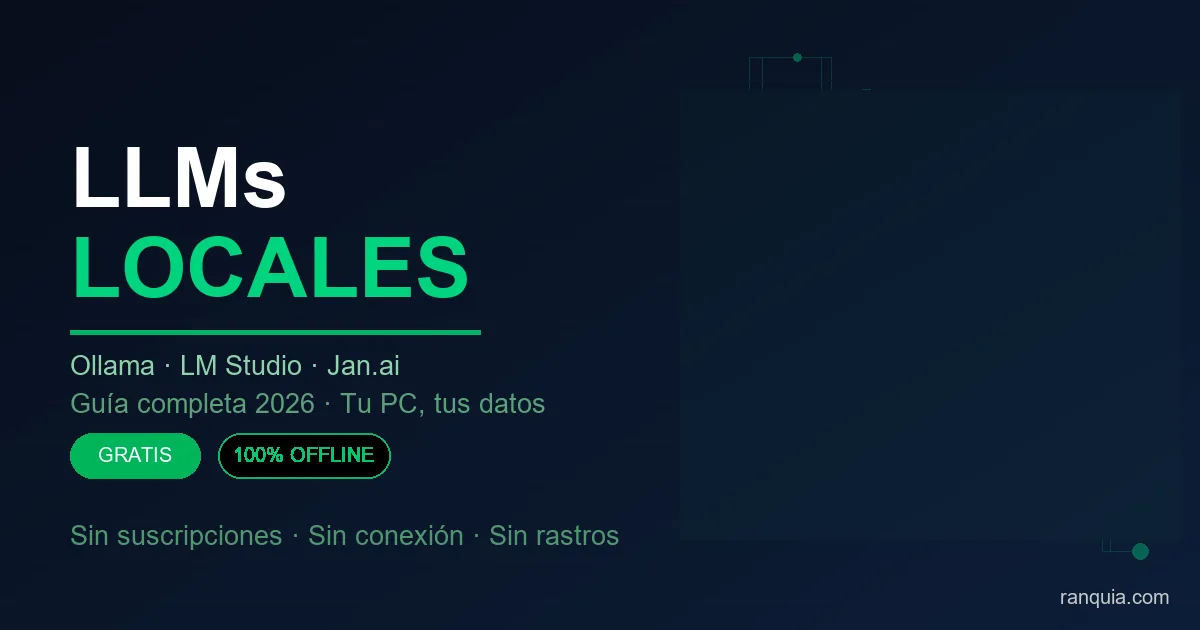 Cómo ejecutar LLMs en tu PC sin internet: la guía completa 2026